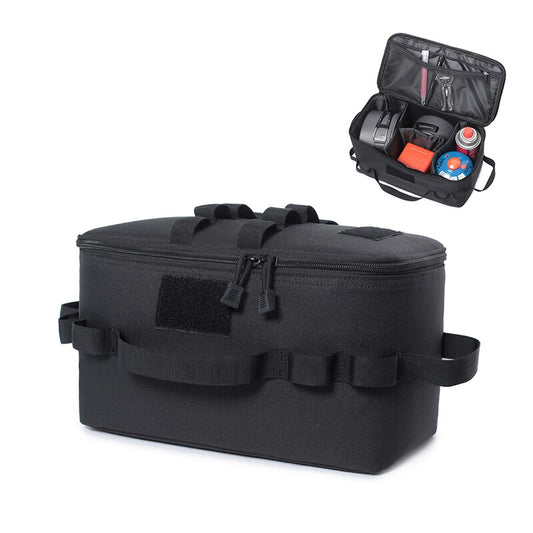 Outdoor Camping Gas Tank Storage Bag Large Capacity Ground Nail Tool Bag Gas Canister Picnic Cookware Utensils Kit Bag
